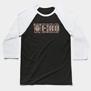 WEIRD GEOMETRICAL TYPOGRAPHY DESIGN Baseball T-Shirt